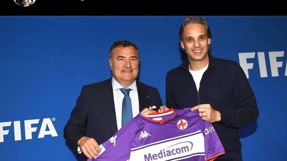 NUNO GOMES, Con Barone: "Forza Viola sempre"