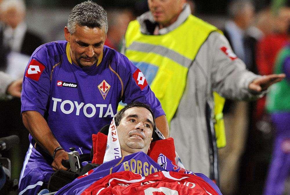 R. BAGGIO, Il commosso addio a Borgonovo