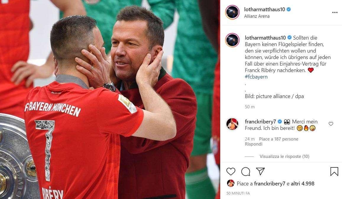 MATTHAUS, Propone FR7-Bayern. Lui: "Sono pronto"