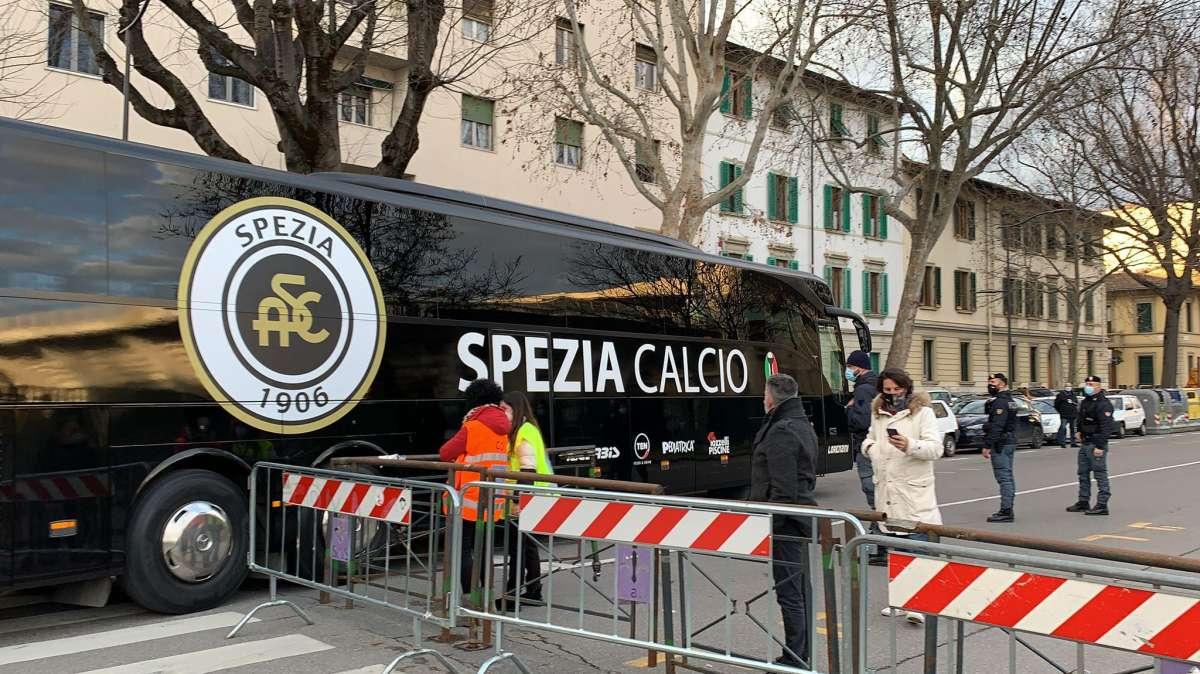 FOTO-VIDEO FV, Spezia arrivato al Franchi