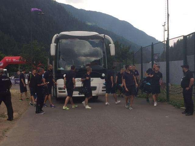 FOTO FV, L'arrivo al Benatti del Gyirmot Györ
