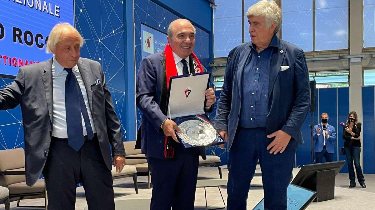 FOTO FV, Commisso e Barone premiati a Coverciano