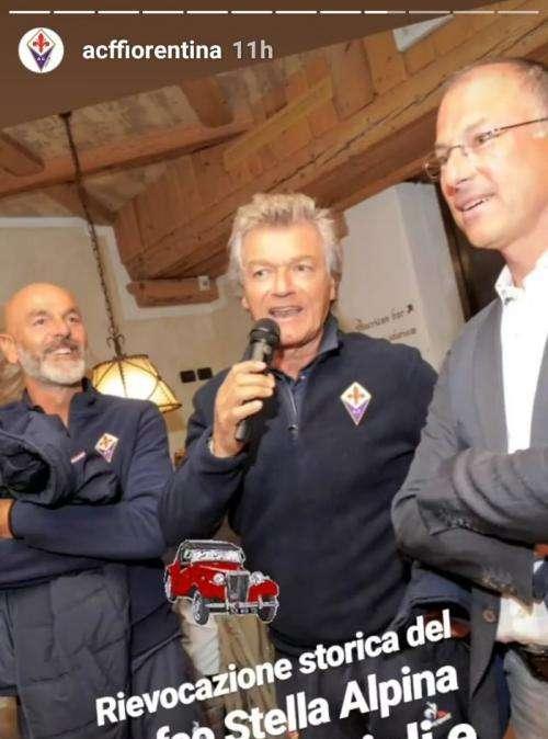 MOENA, Stella Alpina: il saluto di Pioli-Antognoni