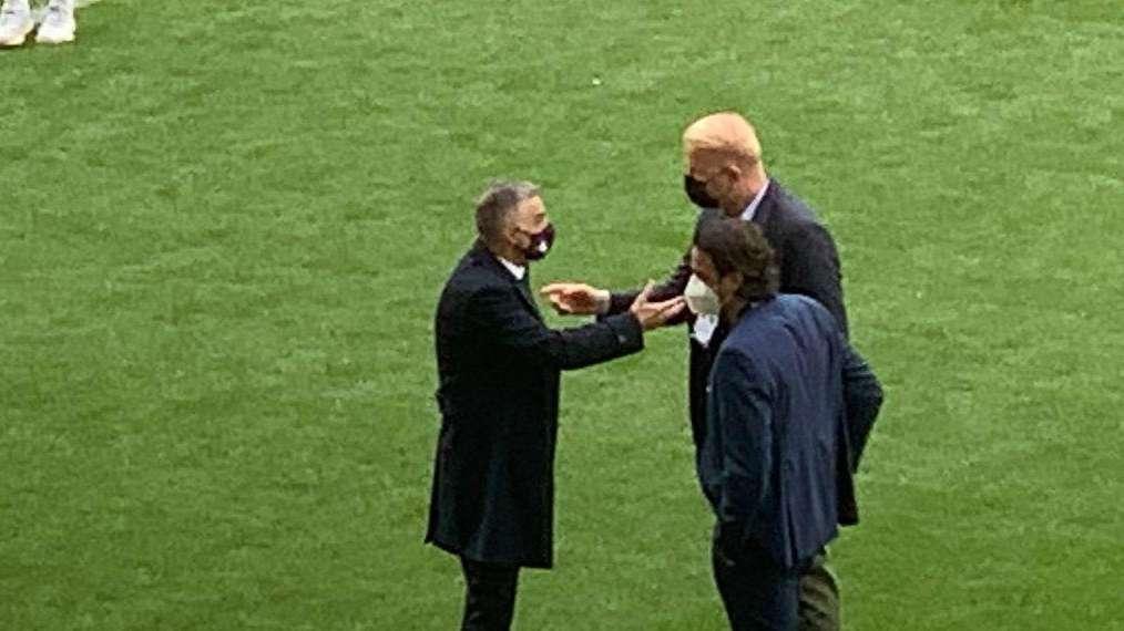 FOTO FV, Angeloni a colloquio con Tare e Matri