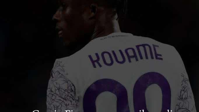 Il saluto di Kouame ai tifosi viola: "Grazie Firenze, auguro il meglio a tutti"