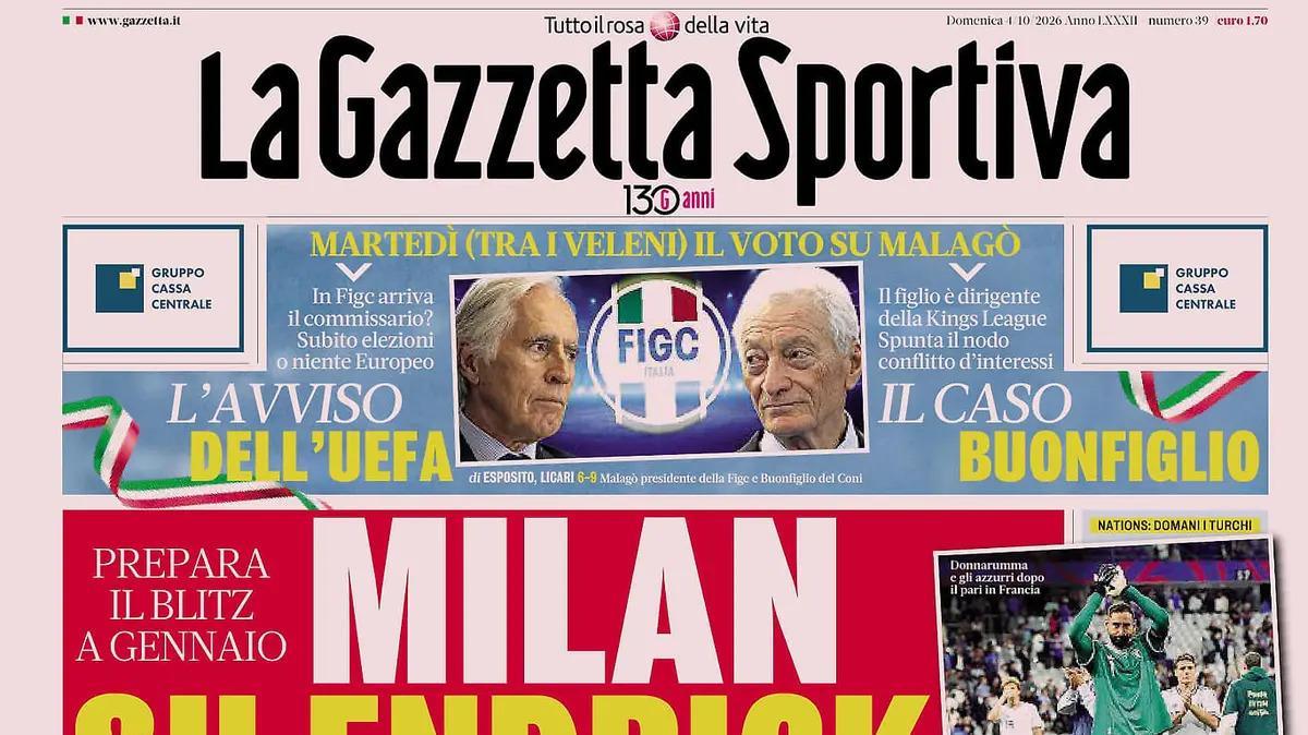 Rassegna stampa, le prime pagine dei quotidiani sportivi in edicola