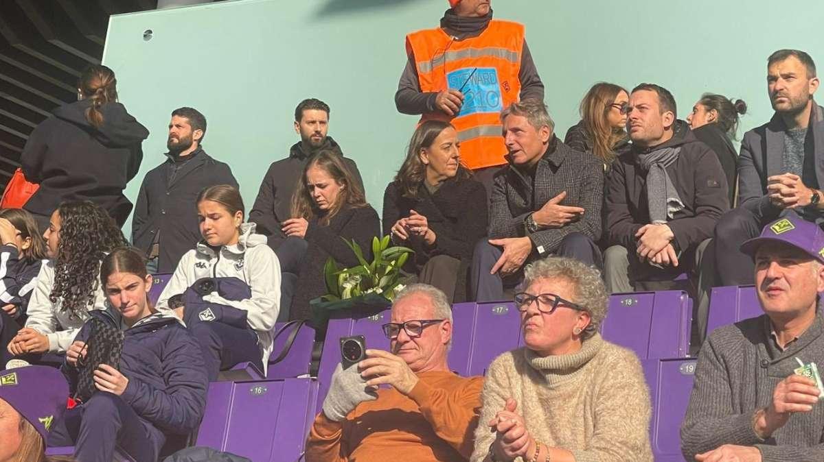 Funaro e Perini al Viola Park: le istituzioni fiorentine a fianco al dg Ferrari 