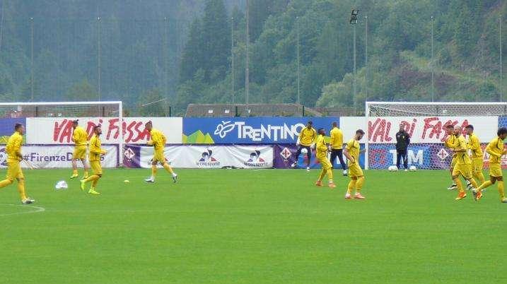FOTO FV, Il Panetolikos in campo per il riscaldamento
