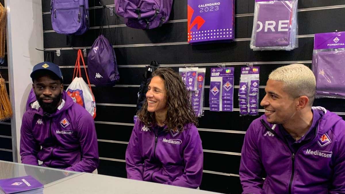 VIDEO FV, Ecco i tre viola con i tifosi al FS Stadio