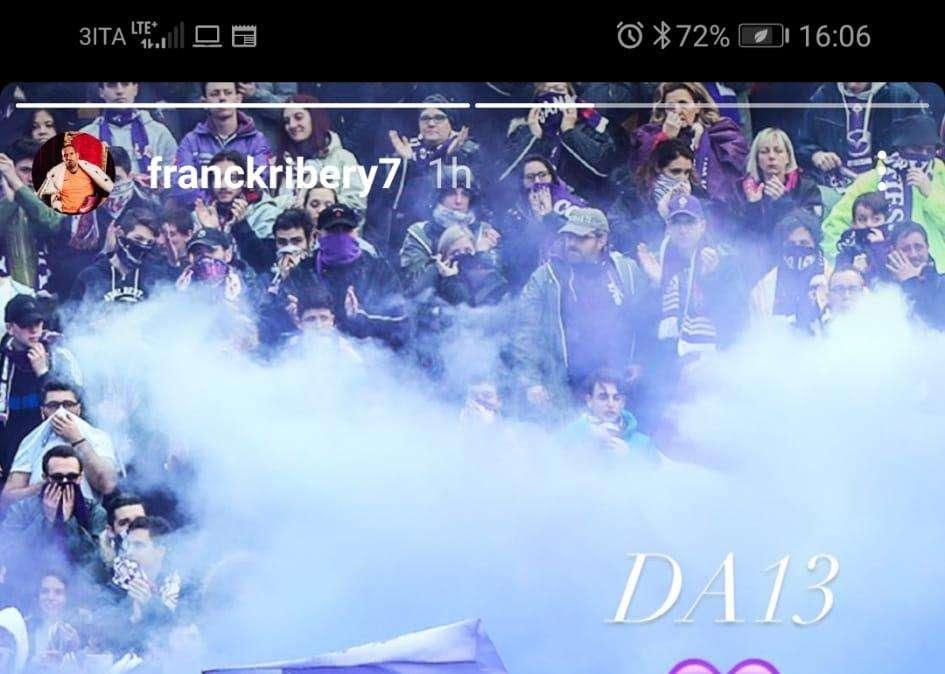 RIBERY, Omaggio ad Astori tramite i social