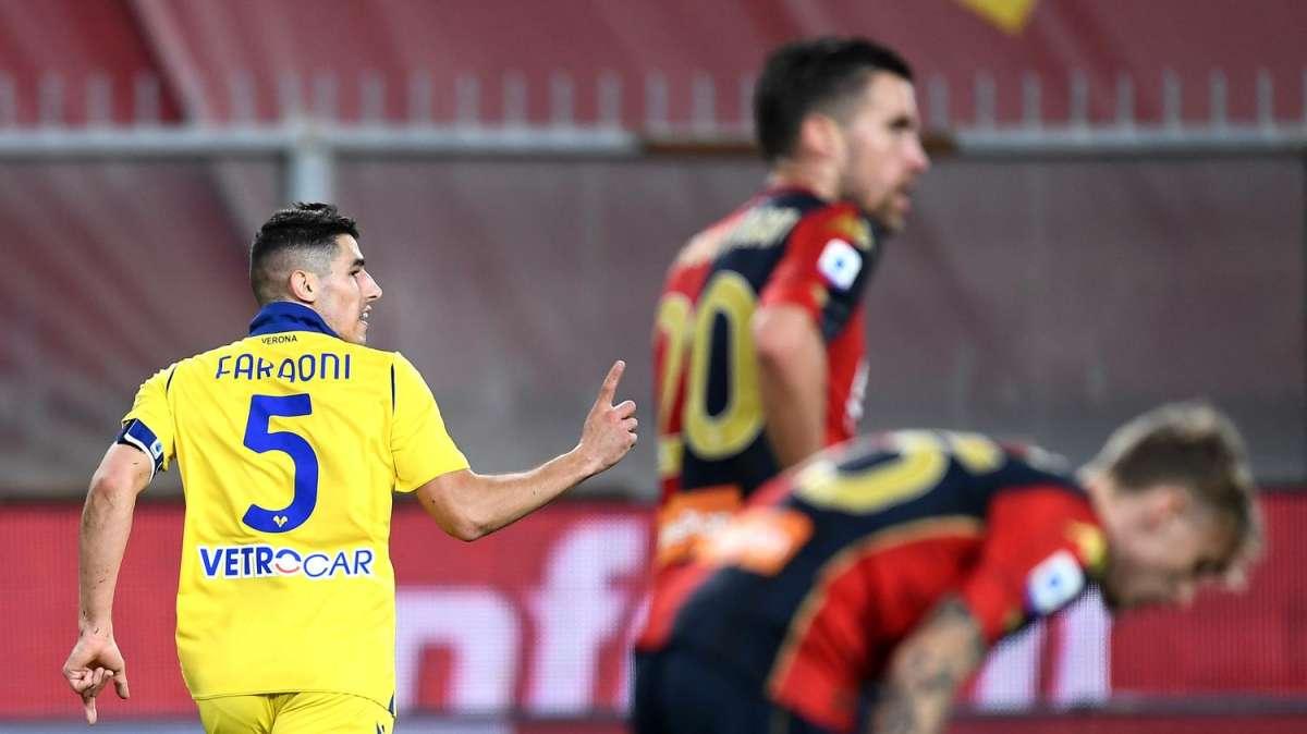 SERIE A, Il Genoa pareggia 2-2 in extremis col Verona