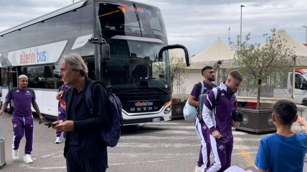 VIDEO FV, Viola in partenza: le immagini da Peretola
