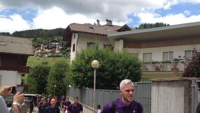 FOTO-VIDEO FV, L'ARRIVO DELLA FIORENTINA A MOENA