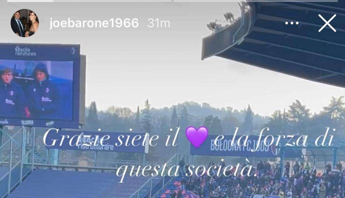 BARONE, Ai tifosi: il cuore e la forza della società