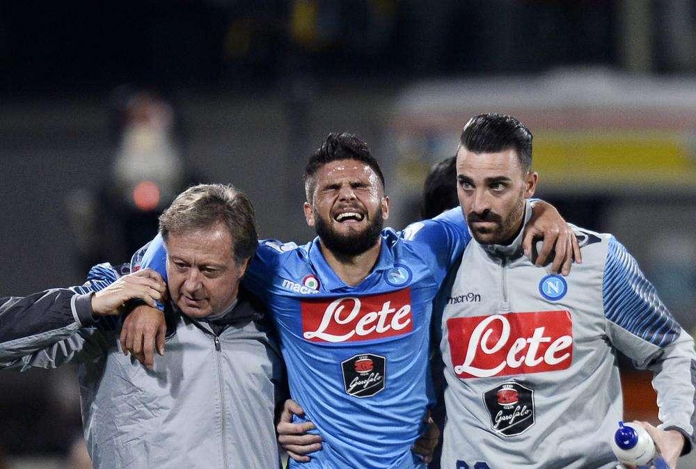 INSIGNE, Rottura del crociato. Domani l'operazione
