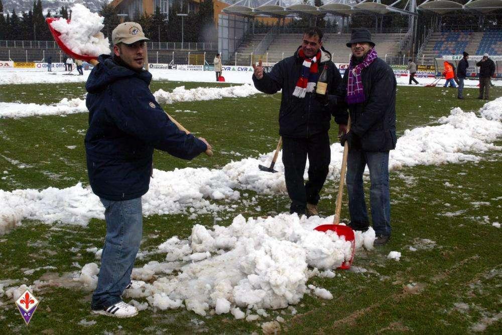 FOTO, L'ACF ricorda la "mitica" neve di Gubbio