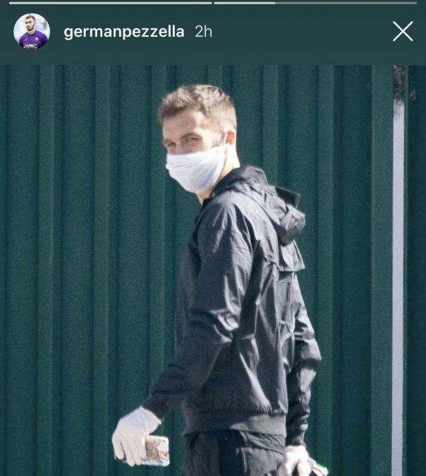 FOTO, Pezzella dà l'esempio: come andare al cs