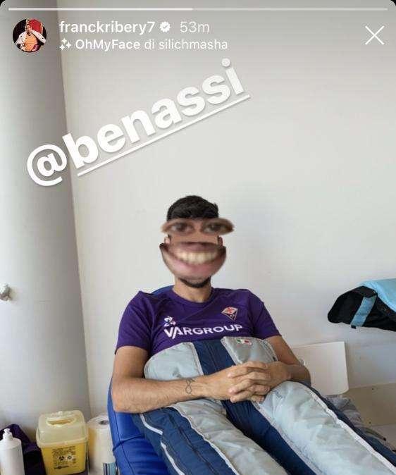 FOTO, Ribery a Benassi: “Forza Fratello!”