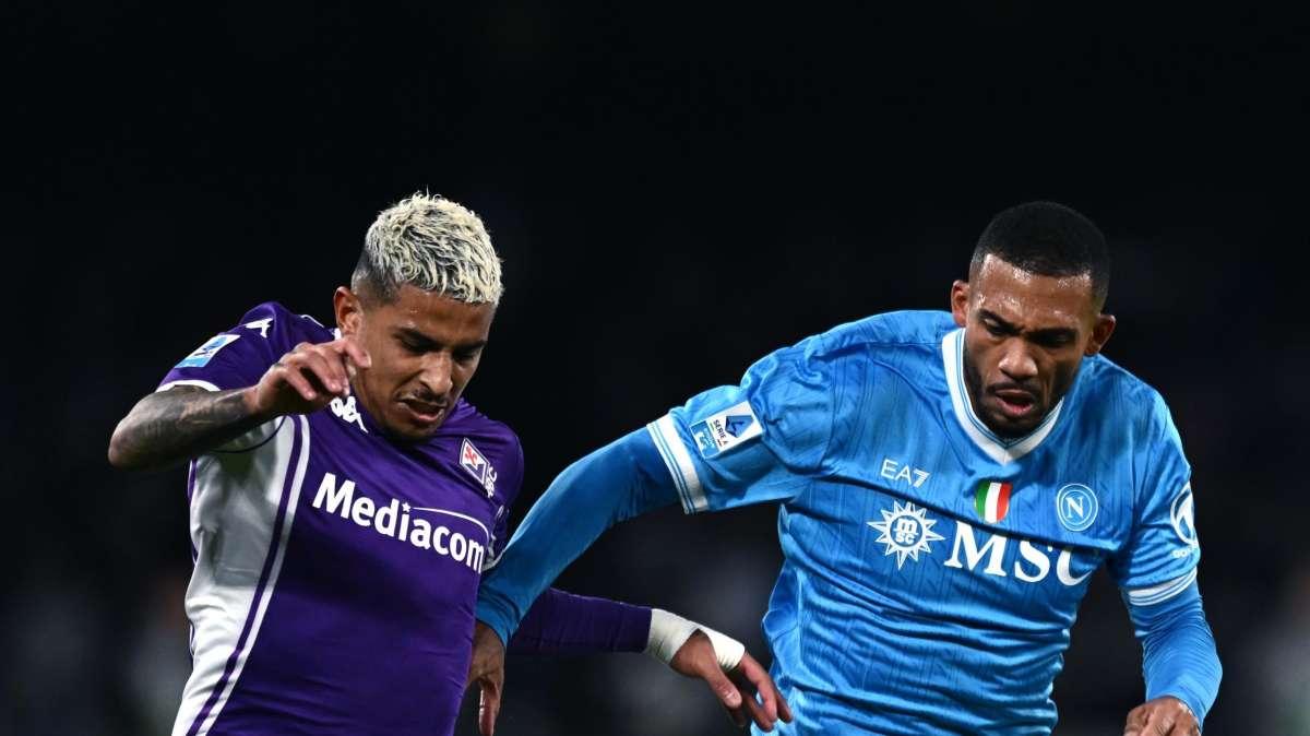 Napoli-Fiorentina, a fine primo tempo azzurri avanti 1-0: decide Vergara
