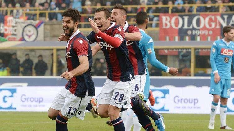 ROMA-BOLOGNA, Al 45' i rossoblu conducono 0-1
