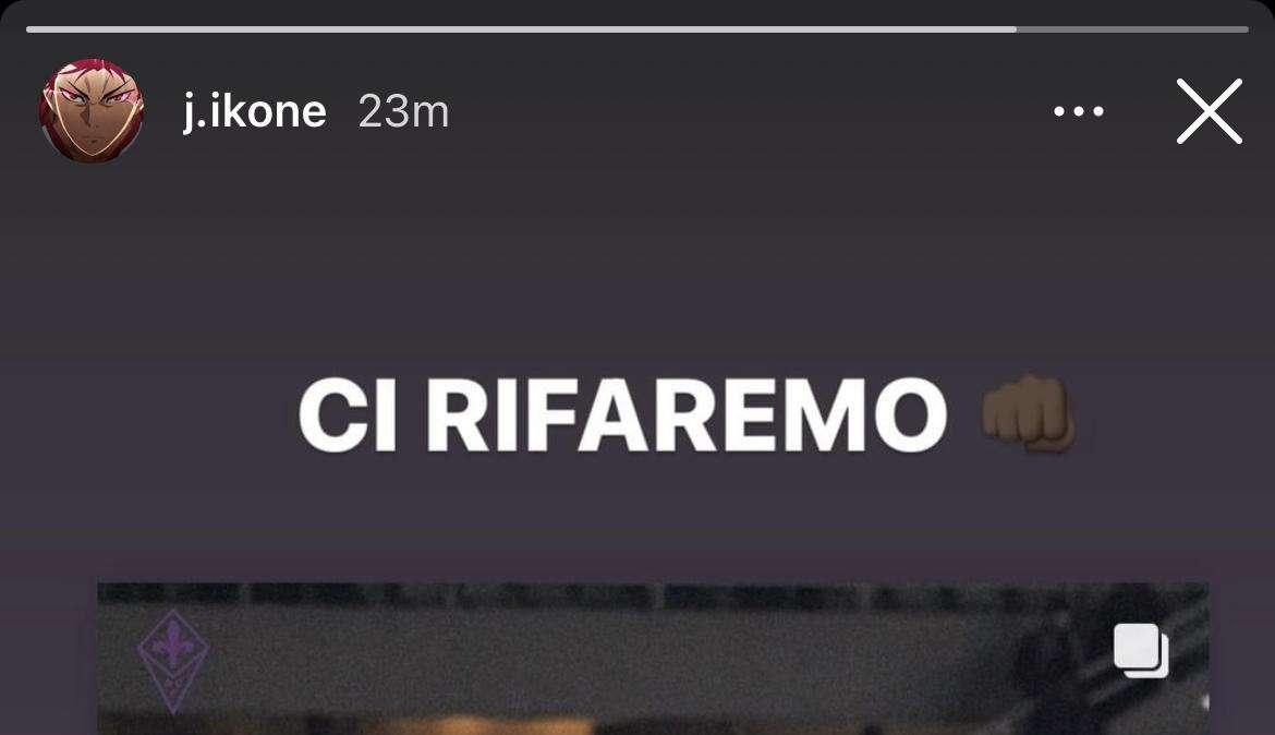 FOTO, Ikoné sui social dopo Torino: "Ci rifaremo"