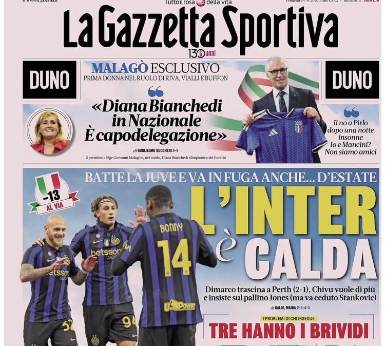 Rassegna stampa, le prime pagine dei quotidiani sportivi in edicola