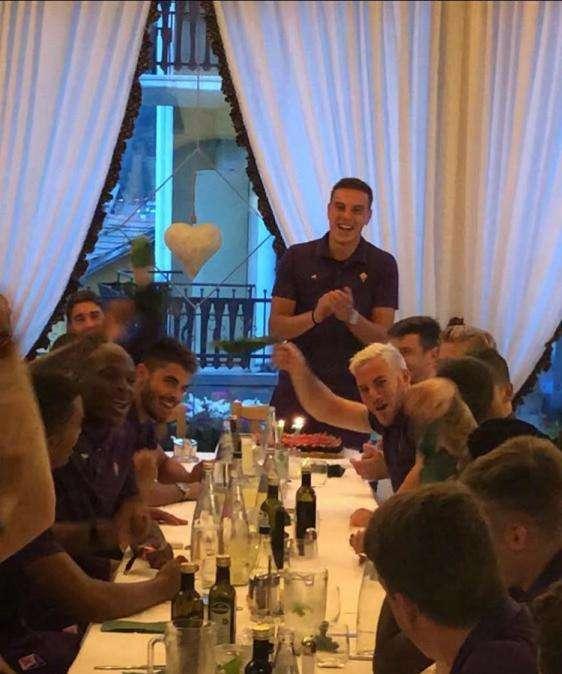 FOTO, Cena di squadra per festeggiare Brancolini