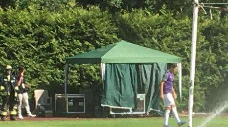 FOTO FV, Zekhnini in campo con la maglia viola