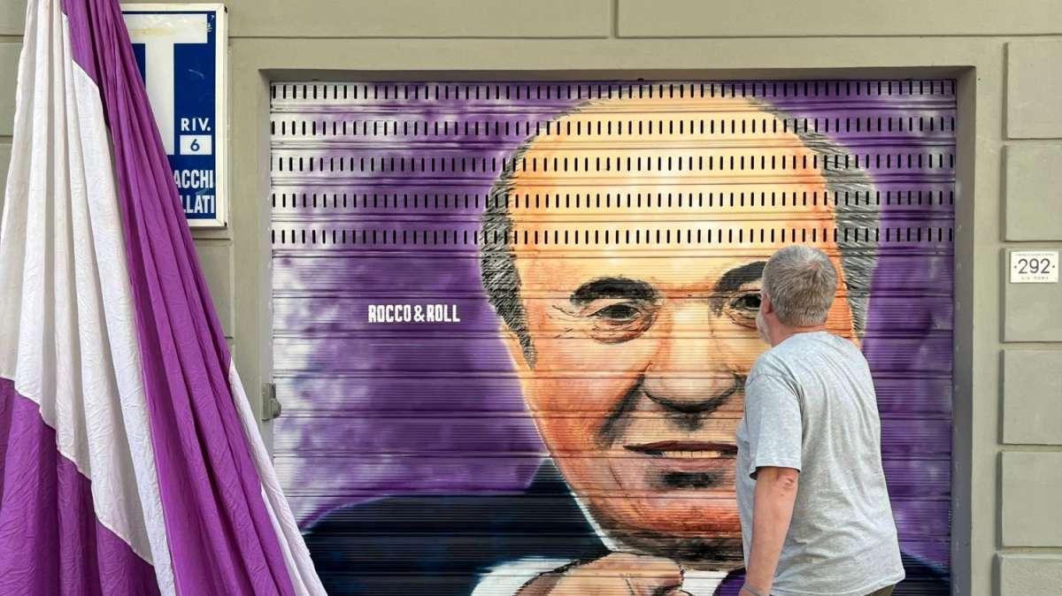 TGR RAI, Tifosi aspettano Rocco. Murale a...