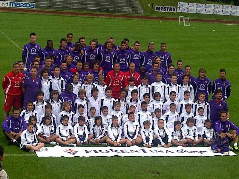 CORTINA, Foto di gruppo con il "Fiorentina Camp"