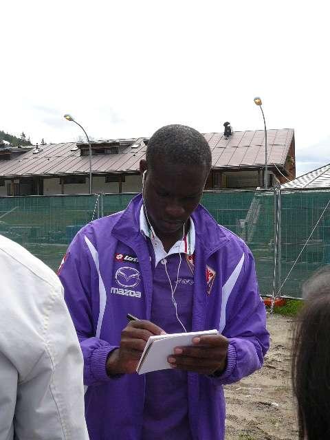 CORTINA, I giocatori si concedono per autografi e foto