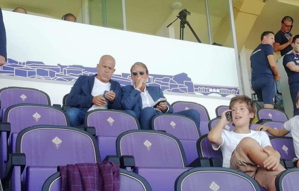 FOTO FV, Mancini in tribuna vicino a Di Biagio