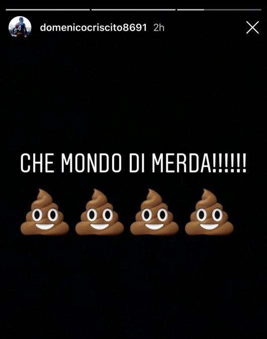 FOTO, E intanto Criscito si sfoga sui suoi social