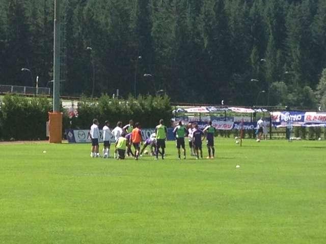 MOENA, E' appena iniziato l'allenamento