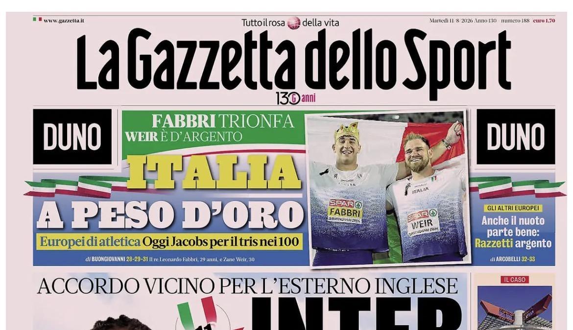 Rassegna stampa, le prime pagine dei quotidiani sportivi in edicola
