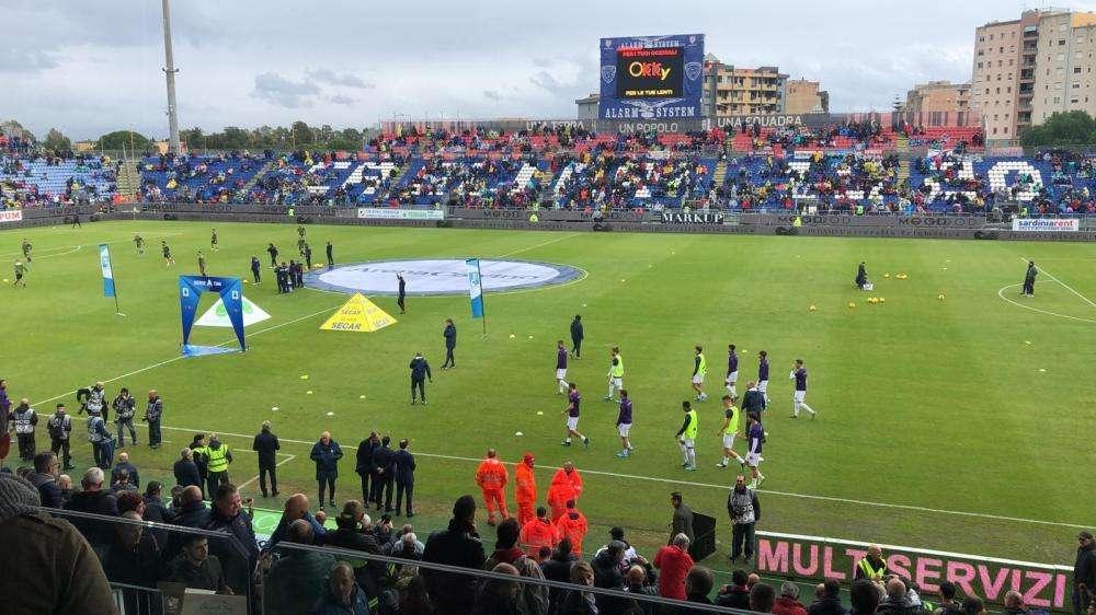 FOTO FV, Squadre in campo a Cagliari