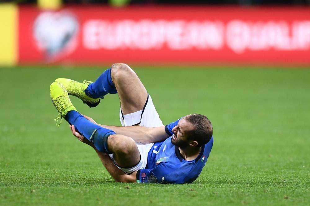 CHIELLINI, Il difensore salta la gara contro il Barcellona