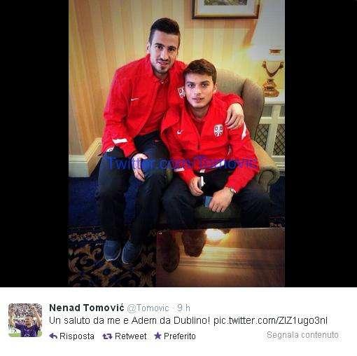 TOMOVIC, E quel tweet con l'ex compagno...