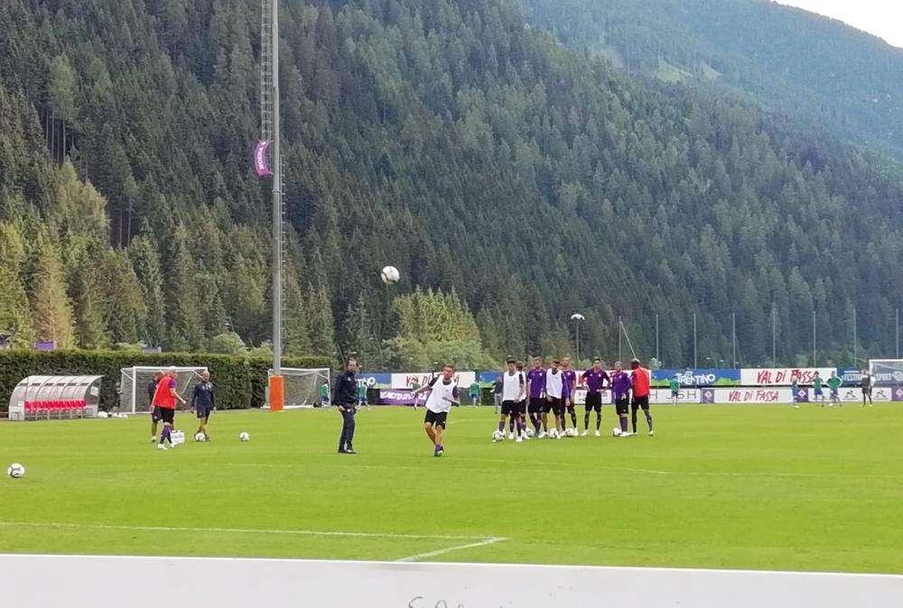FOTO-VIDEO FV, Il riscaldamento della Fiorentina 