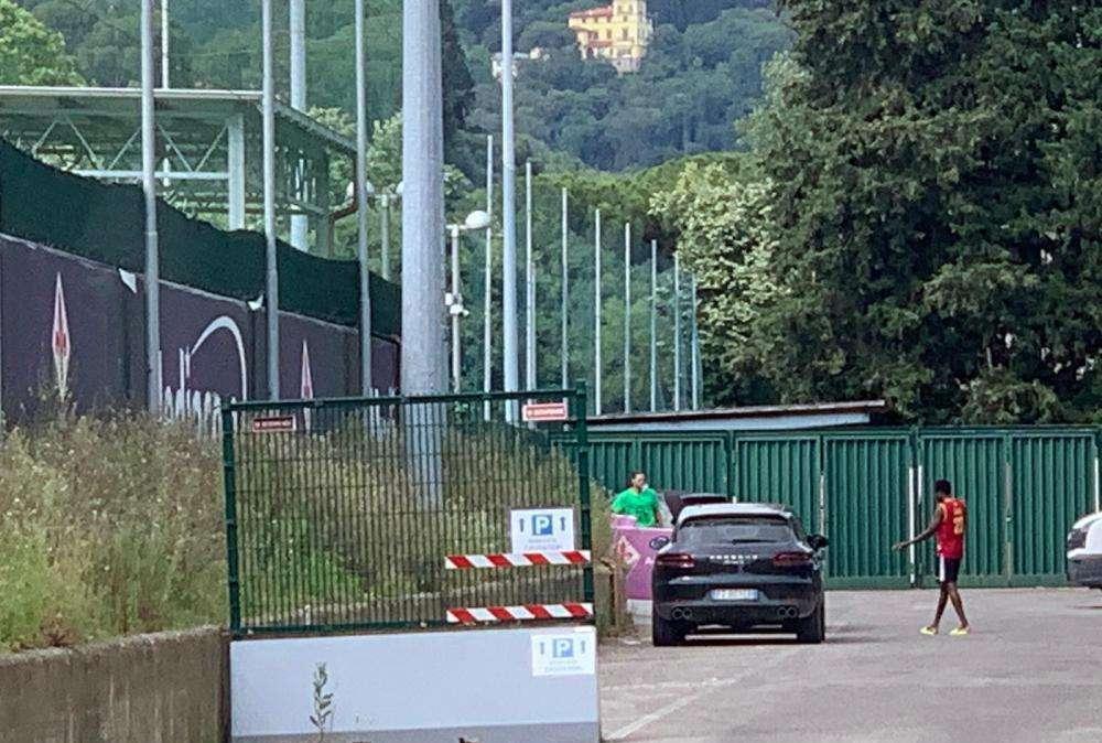FOTO FV, Caceres arrivato al Centro Sportivo