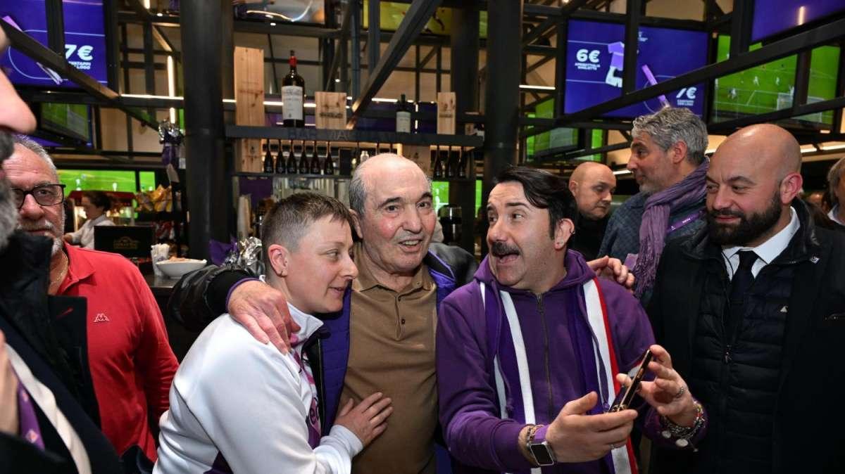 Commisso a seguire Celje-Fiorentina coi tifosi: il presidente l'ha vista al Viola Park