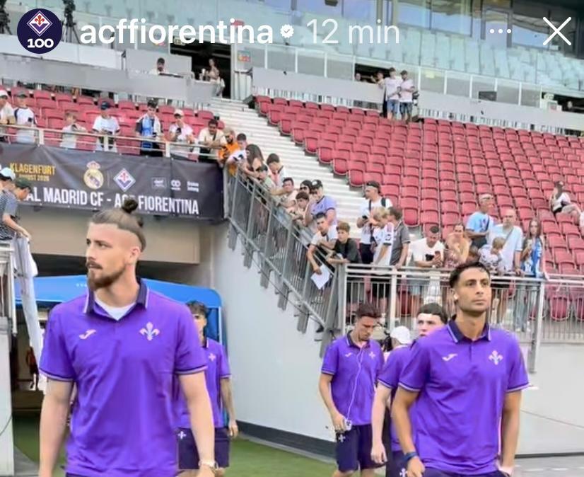 Fiorentina già al "Worthersee Stadion": le immagini