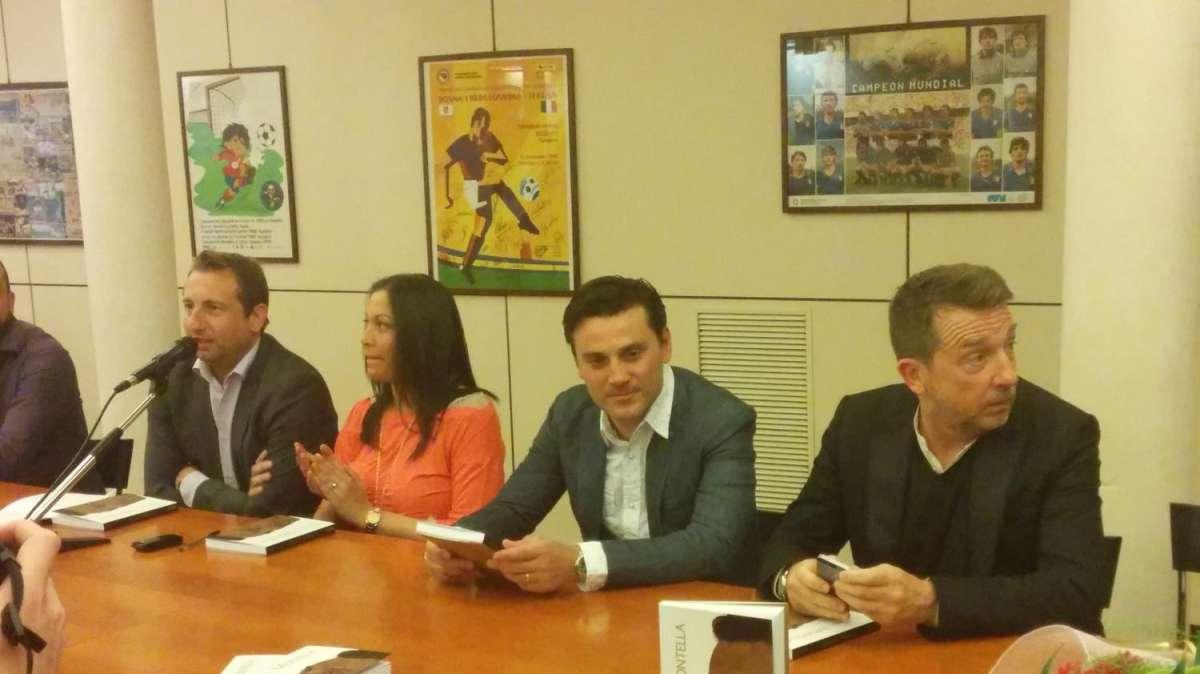 FOTO FV, Montella alla presentazione del libro su di lui