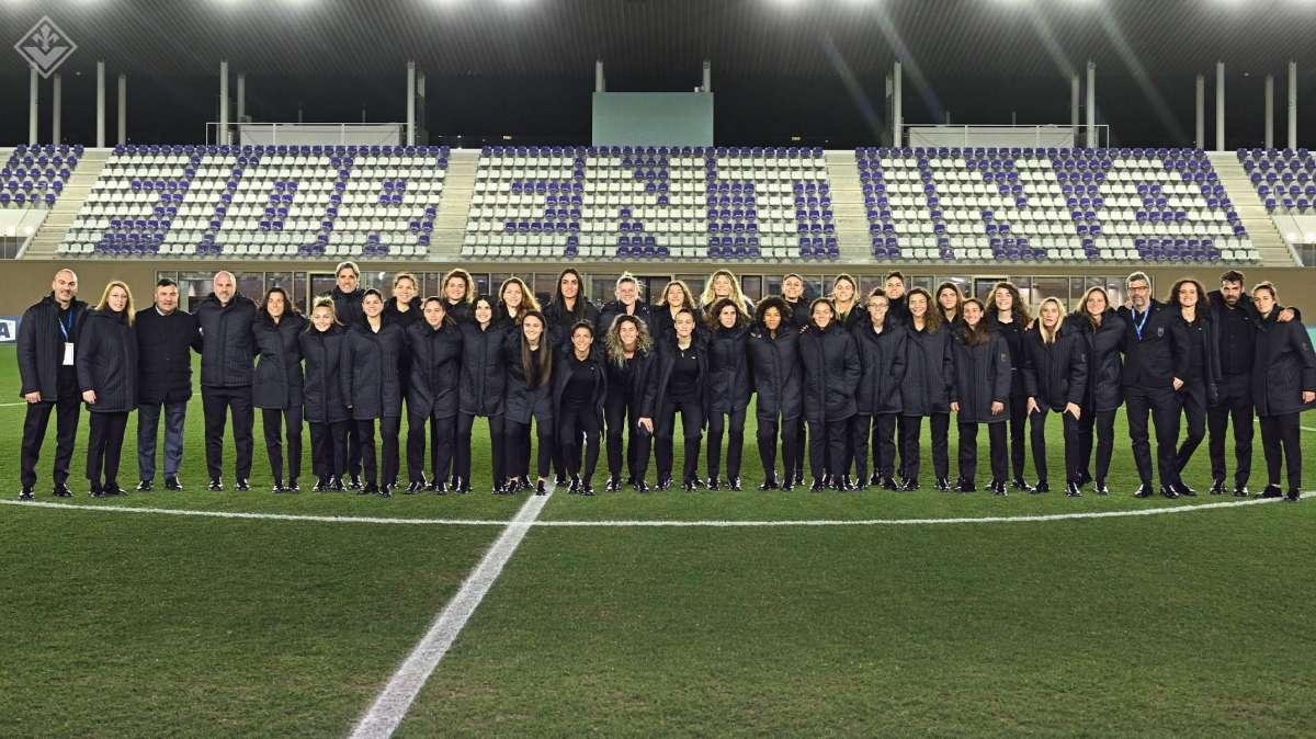 FOTO, Le azzurre già al Viola Park: con loro c'è Barone