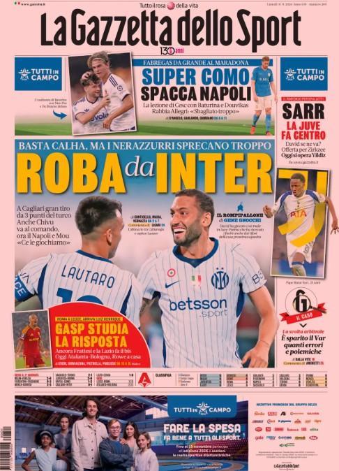 Rassegna stampa, le prime pagine dei quotidiani sportivi in edicola