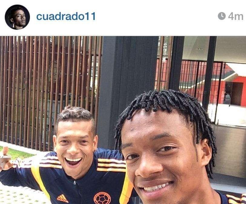 CUADRADO, Sorrisi con Guarin dalla Colombia