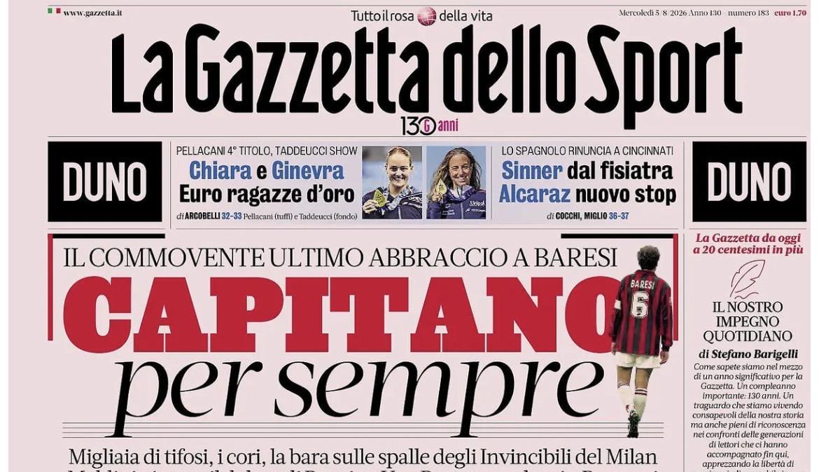Rassegna stampa, ecco le prime pagine dei quotidiani sportivi