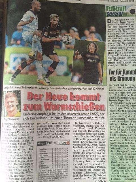 K. ZEITUNG, Il Bayer non lascia chance a Kalinic