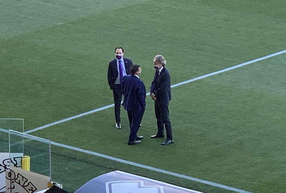 FOTO FV, Dirigenza viola e squadra già sul campo