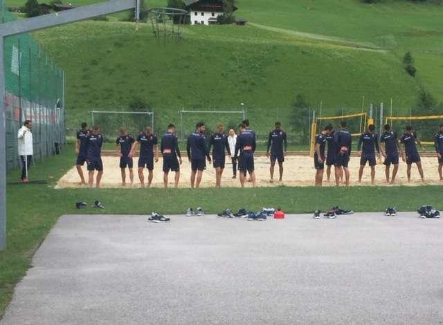 Genoa, mattinata passata tra palestra e sabbia in quel di Neustift